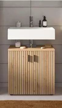xonox.home Mone Waschbeckenunterschrank Eiche Artisan 60x59x30cm