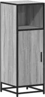 vidaXL Badschrank Grau Sonoma 35x37,5x100 cm Holzwerkstoff