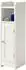 Relaxdays Badschrank 5 Fächer, schmal, Landhausstil, 80x18x20cm, weiß
