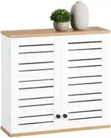 Bzr42-w H&auml;ngeschrank Mit Lamellent&uuml;ren Wandschrank Badh&auml;ngeschrank K&uuml;chenschrank