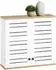 SoBuy BZR42 Hängeschrank mit Lamellentüren, weiß, 60x56x19cm (BZR42-W)