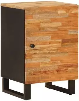 vidaXL Badezimmerschrank Massivholz Mango, natur, 38x33x58cm (4018317)