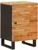 vidaXL Badezimmerschrank Massivholz Mango, natur, 38x33x58cm (4018317)