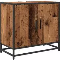 vidaXL Waschbeckenschrank Altholz 65 x 33 x 60 cm Holzwerkstoff