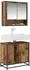 vidaXL Waschbeckenschrank Altholz-Optik 65x33x60cm (883614)