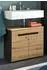 Inn.Furn Cooper Waschbeckenunterschrank Eiche Artisan, grau, 63cm, Soft-Close (Cooper)