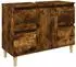 vidaXL Waschbeckenunterschrank Räuchereiche 80x33x60cm Holzwerkstoff (821273)