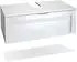 Vladon Aloha V2 Waschbeckenunterschrank weiß matt/weiß hochglanz, 96x36x51cm (50005173)