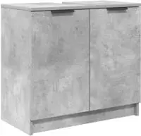 vidaXL Badezimmerschrank Beton Grau 64,5 x 33,5 x 59 cm Holzwerkstoff