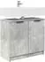 vidaXL Badezimmerschrank betongrau 64,5x33,5x59cm Holzwerkstoff (880740)