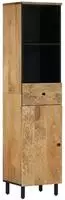 vidaXL Badschrank 38x33x160 cm Massivholz Mango
