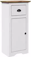 vidaXL Badschrank BODO Wei&szlig; und Braun 44x30x90 cm