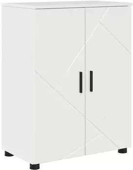 vidaXL Badezimmerschrank hochglanz wei&szlig; 60x35x80cm (883308)