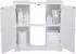 Mondeer Waschbeckenunterschrank 2 Türen, 2 Fächer, 60x30x60cm, weiß (MA-1YSSPG08-WHITE)