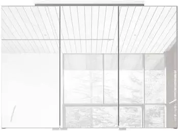 Bernstein NEO Spiegelschrank 3-türig 100cm LED-Beleuchtung Steckdose (165425)