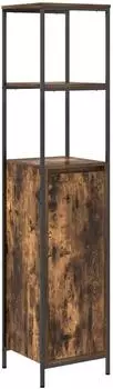 vidaXL Badschrank mit Regalen, Räuchereiche, 36x35x165cm (861909)