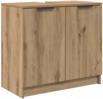vidaXL Badezimmerschrank mit T&uuml;r Artisan-Eiche 64,5x33,5x59cm (880744)