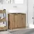 vidaXL Badezimmerschrank mit Tür Artisan-Eiche 64,5x33,5x59cm (880744)