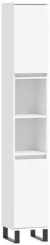 vidaXL Badschrank weiß 30x30x190cm Holzwerkstoff