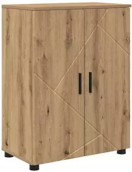 vidaXL Badezimmerschrank Artisan-Eiche 60x35x80cm