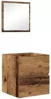 vidaXL Badezimmerschrank Altholz 41 x 38,5 x 45 cm Holzwerkstoff