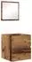 vidaXL Badezimmerschrank mit Schublade, wandmontiert, Altholz-Optik, 41x38,5x45cm