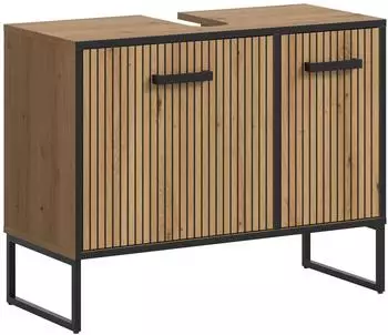 xonox.home Bagno Waschbeckenunterschrank 80x63x36cm Artisan Oak Nachbildung (X7BG2705)
