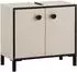 Schildmeyer Edda Waschbeckenunterschrank 2 Türen cremebeige, 65,1x59,1cm