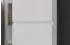 Inn.Furn Shawn Waschmaschinenschrank weiß Hochglanz/Rauchsilber 6 Fächer