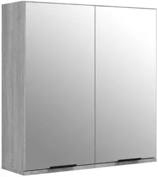 vidaXL Bad-Spiegelschrank grau Sonoma 64x20x67cm (817067)