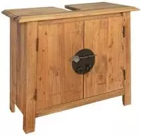 vidaXL Badezimmer-Unterschrank Massivholz Kiefer 70x32x63 cm