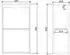 Bernstein Fiona Seitenschrank Eiche-Optik 50x28,8x88cm (mit Seitenschrank rechts)