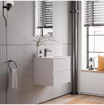 Bernstein AVA Waschtisch-Unterschrank 60cm, Keramik-Waschbecken, weiß matt (AVA)