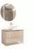 Lookway Aurora Badezimmerschrank Kaschmir Gold, Holzwerkstoff, 80x55x45cm (800001752399)