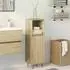 vidaXL Badezimmerschrank Sonoma-Eiche 30x30x100cm Sperrholz (849671)