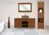MCW Waschbeckenunterschrank M87 Teakholz (B-Grade) 150x80x40cm (MCW-M87)