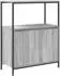 vidaXL Badspiegelschrank mit Regalen, grau Sonoma, 76,5x35x95cm (861920)
