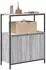 vidaXL Badspiegelschrank mit Regalen, grau Sonoma, 76,5x35x95cm (861920)