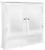 ML-Design Spiegelschrank Landhausstil, weiß, 2 Türen, 56x58x13cm