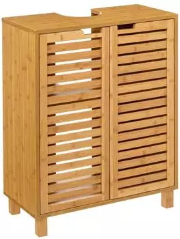 Gerster SICELA Waschbeckenunterschrank Bambus, 60x28x80cm