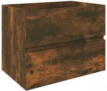 vidaXL Waschbeckenschrank R&auml;uchereiche 60x38,5x45cm Holzwerkstoff (815648)