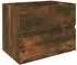 vidaXL Waschbeckenschrank Räuchereiche 60x38,5x45cm Holzwerkstoff (815648)