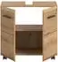 xonox.home Waschbeckenunterschrank Ice auf Rollen, Artisan-Eiche, 60x30x58cm (X86G2775)