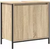 vidaXL Waschbeckenunterschrank Sonoma-Eiche 60x34,5x60 cm