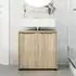 vidaXL Badezimmerwaschbecken-Schrank Sonoma-Eiche 60x30x60cm (888749)