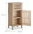 Relaxdays Badschrank, Nischen-Beistellschrank, Massivholz, walnuss, 82x40x29cm (10021332_0)