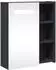 vidaXL Badezimmer-Spiegelschrank mit LED-Beleuchtung, grau, 45x13x52cm (357966)