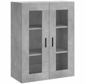 vidaXL Wandschrank Betongrau 69,5x34x90cm (828496)
