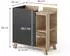 VICCO Karen Waschbeckenunterschrank Sonoma/Anthrazit 60x65cm (47278)