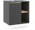 VICCO Viola Waschbeckenunterschrank mit offenen Regalen, grau/Artisan, 60x60cm (54865)